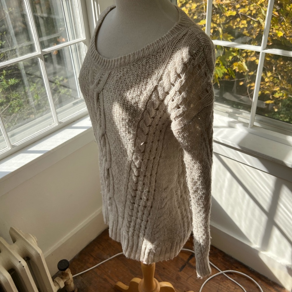 AMERICAN EAGLE scoop neck tunic cables